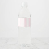 Kokette citroensroze babyshower waterfles etiket (Achterkant)