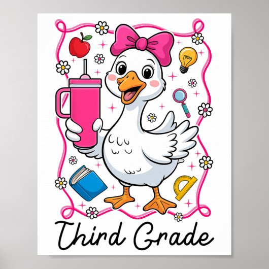 Kokette Dwaze Gans 3e Klas Meisje 1e Dag Van Poster (Voorkant)