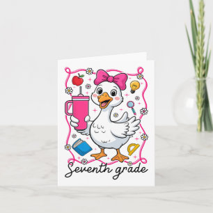 Kokette Dwaze Gans Leerling 7e Klas Meisje 1e Dag  Kaart