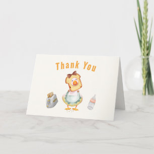 Kokette Dwaze Moeder Gans Brunch Baby Shower Bedankkaart