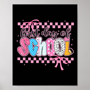 Kokette eerste schooldag Preppy terug naar school Poster