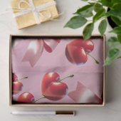 Kokette Hart Kersenboog Patroon Tissuepapier (Geschenk)