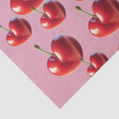 Kokette Hart Kersenboog Patroon Tissuepapier (Detail)