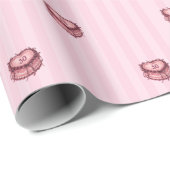 Kokette Hart Verjaardagstaart Cadeaupapier (Rol Hoek)