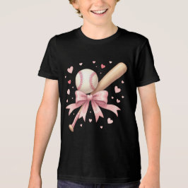Kokette honkbalfans activiteit na schooltijd Tri-Blend shirt