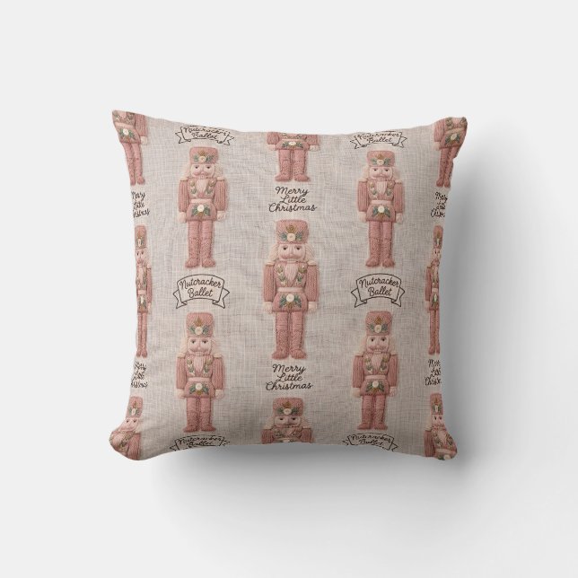 Kokette Kerst Notenkraker Latch Hook Garen  Kussen (Voorkant)