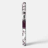 Kokette knooplint in maroon Case-Mate iPhone case (Achterkant / Links)