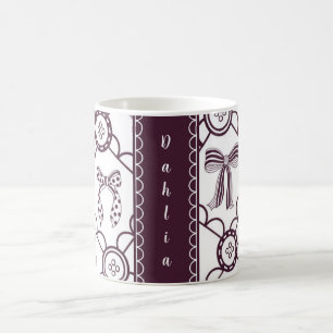 Kokette koraalrode strik koffiemok
