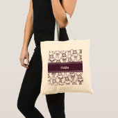 Kokette koraalrode strik tote bag (Voorkant (product))