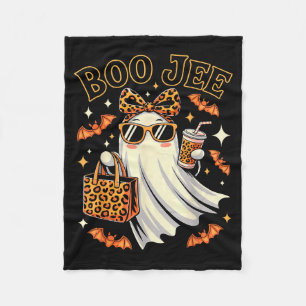 Kokette Luipaard Geest Koffie Boo Jee Halloween Bo Fleece Deken