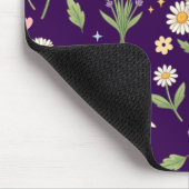 Kokette madeliefje en lavendel muismat (Hoek)