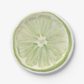 Kokette Margarita Lime Papieren Bordje (Voorkant)