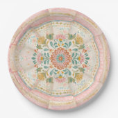 Kokette Mexicaanse Talavera Papieren Bordje (Voorkant)