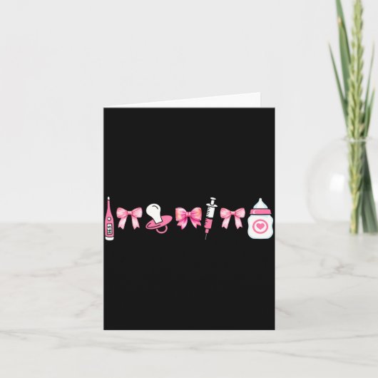 Kokette moeder baby Mbu-verpleegster postpartum Rn Kaart (Voorkant)