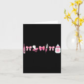 Kokette moeder baby Mbu-verpleegster postpartum Rn Kaart (Gele Bloem)