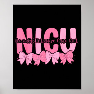 Kokette Nicu-verpleegster Nk Strik Neonatale Inten Poster