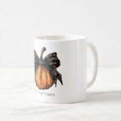 Kokette pompoen met strik herfst koffiemok (Voorkant rechts)