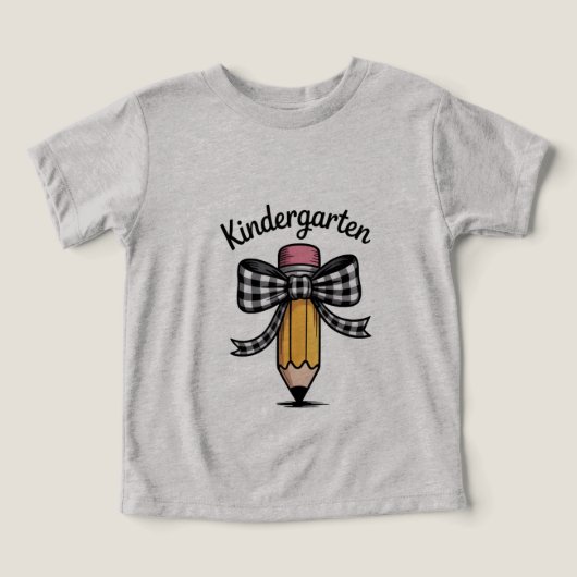 Kokette potlood boog kleuterleidster school (Design voorkant)