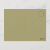 Kokette potlood boog kleuterleidster school briefkaart (Achterkant)