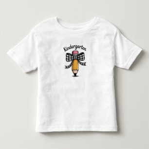 Kokette potlood boog kleuterleidster school kinder shirts