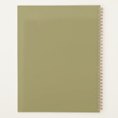 Kokette potlood boog kleuterleidster school planner (Achterkant)