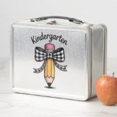 Kokette potloodboog kleuterleidster school (In situ)