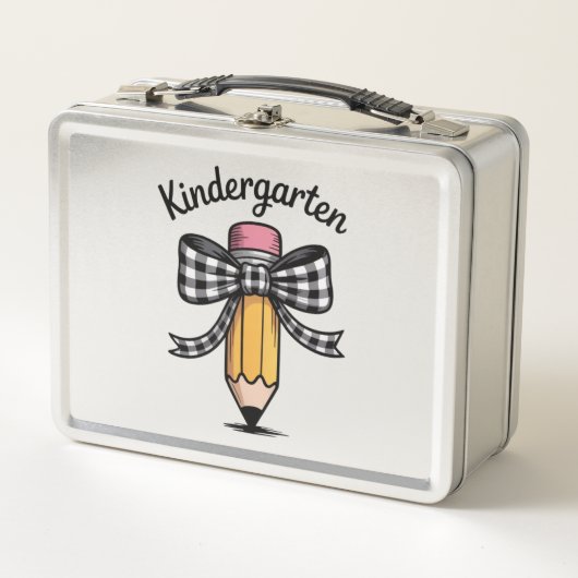 Kokette potloodboog kleuterleidster school (Voorkant)