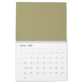 Kokette potloodboog kleuterleidster school kalender (Jan 2027)