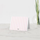 Kokette Roze Citroenen Baby Shower Bedankkaart (Achterkant)