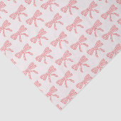 Kokette roze en rode gestreepte strikken tissuepapier (Detail)