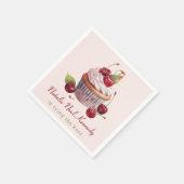 Kokette Roze Strik Kersencake Fantasie Meisje Esth Servet (Hoek)