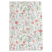 Kokette Roze Veld met Wilde Bloemen Medium Cadeauzakje (Achterkant)