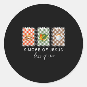 Kokette Smore Van Jezus Minder Van Mij Christelijk Ronde Sticker