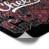 Kokette strik cheer grappige cheerleader cheerlead poster (Hoek)