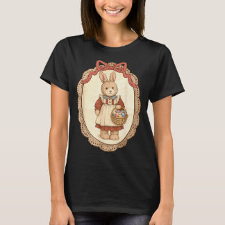 Kokette strik grappige Bunny eieren Konijn Happy P T-shirt