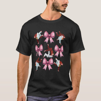 Kokette Strik Jiu Jitsu BJJ Vechtkunst Roze Lint T-shirt