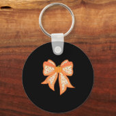 Kokette strik pompoen thanksgiving herfst vallei Y Sleutelhanger (Voorkant)