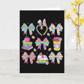 Kokette strik potlood Bunny konijn leraar blij Pas Kaart (Gele Bloem)