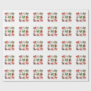Kokette strik verpleegster Kerst verpleging Pretti Cadeaupapier