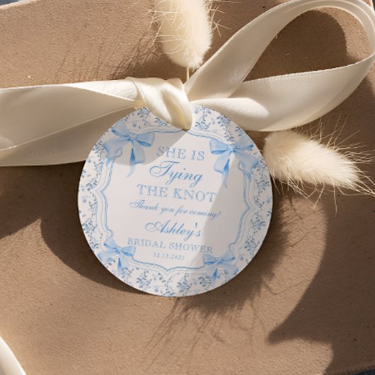 Kokette Strik Zij Knoopt de Knoop Bruidsfeest Bedankjes Labels