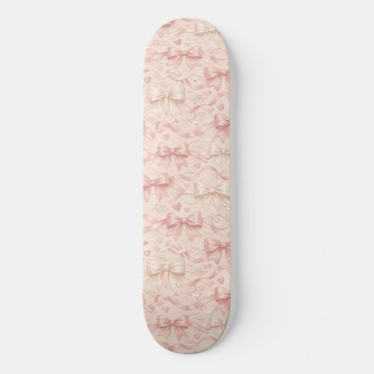 Kokette strikpatroon persoonlijk skateboard (Voorkant)