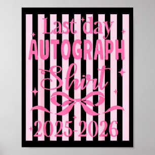 Kokette strikte lerares zomer schattig laatste dag poster