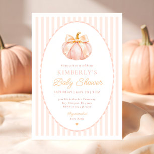 Kokette Uitnodiging voor Baby Shower Kleine Pompoe