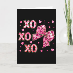 Kokette Valentijn Xoxo Grappige Valentijnsboog Har Kaart