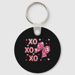 Kokette Valentijn Xoxo Grappige Valentijnsboog Har Sleutelhanger