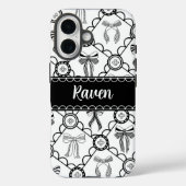 Kokette Zwarte Strik Case-Mate iPhone Case (Achterkant)