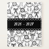 Kokette Zwarte Strik Planner (Achterkant)
