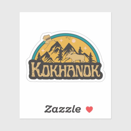 Kokhanok, Alaska Sticker (Vel)