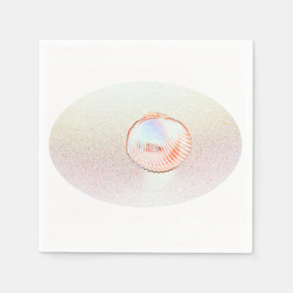 kokkelomgekeerde omtrek zeeschelpontwerp servetten