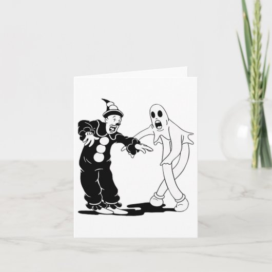 Koko de clown en de geest dansen kaart (Voorkant)
